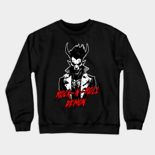 Rock-n-roll Demon Crewneck Sweatshirt